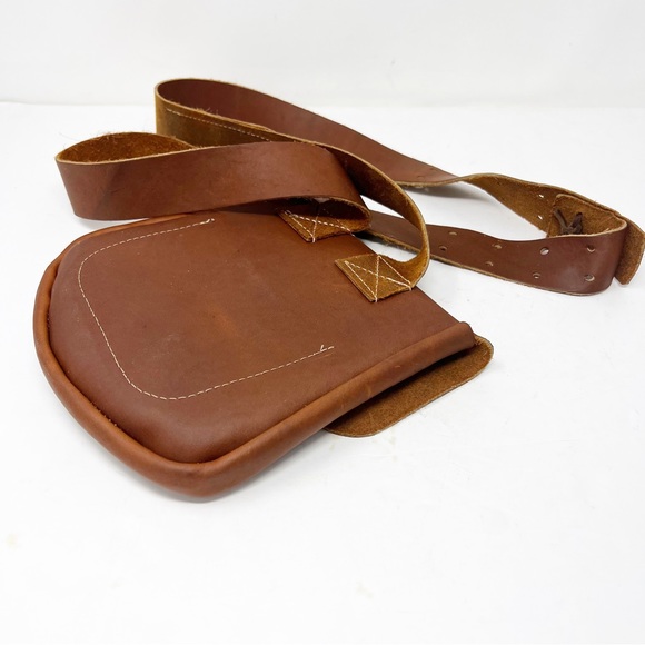 Crossbody Bag Cowhide Leather Brown Bohemian Western - Picture 11 of 15